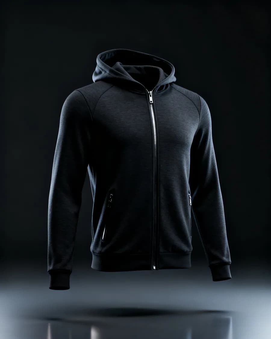 CORE HOODIE — Černá