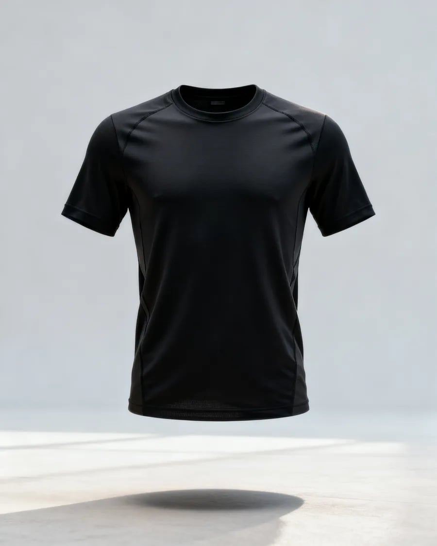 CORE T-SHIRT — Černá, fotografie produktu